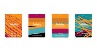 Kartları için Tebrikler ve imvitation ayarla.