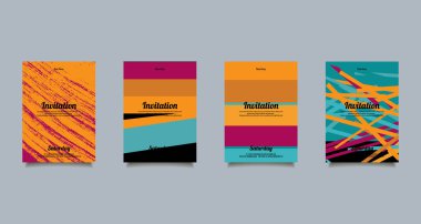 Kartları için Tebrikler ve imvitation ayarla.