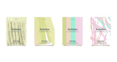 Kartları için Tebrikler ve imvitation ayarla.