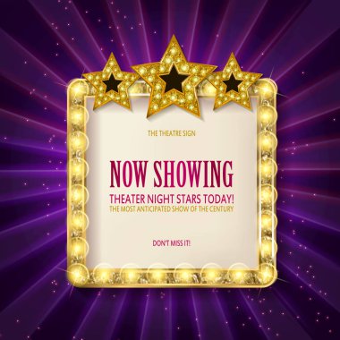 Cnema altın ile kare çerçeve