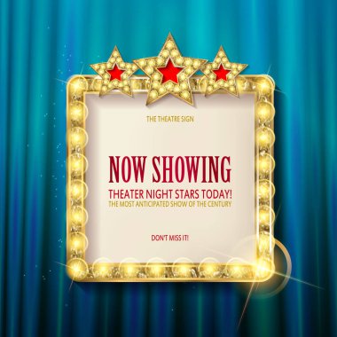 Cnema altın ile kare çerçeve