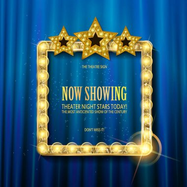 Cnema altın ile kare çerçeve