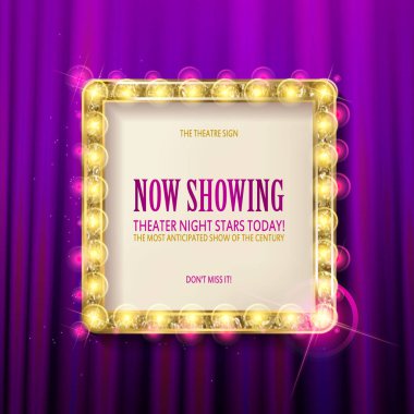 sinema altın kare çerçeve