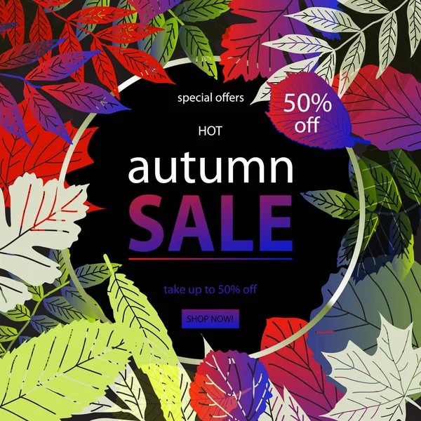 Hallo herfst Sale — Stockvector