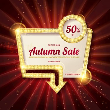 Sonbahar indirimler, afiş