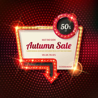 Sonbahar indirimler, afiş