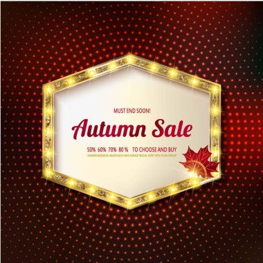 Sonbahar indirimler, afiş