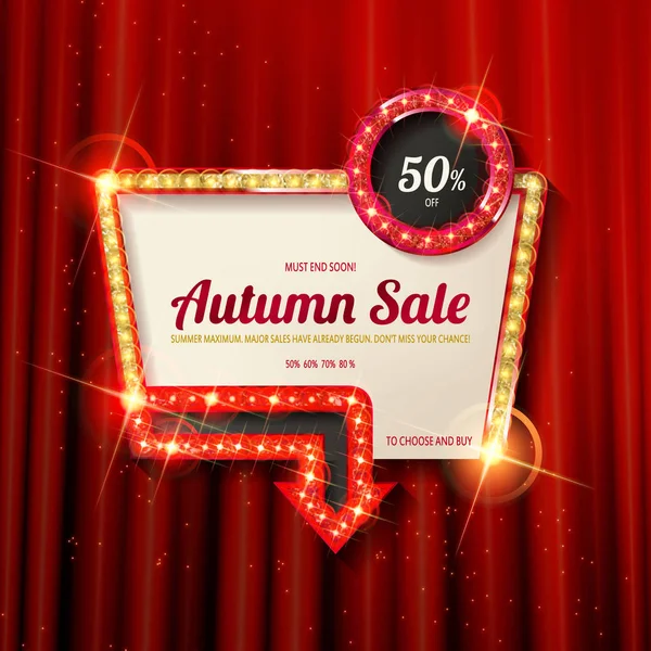 Sonbahar indirimler, afiş