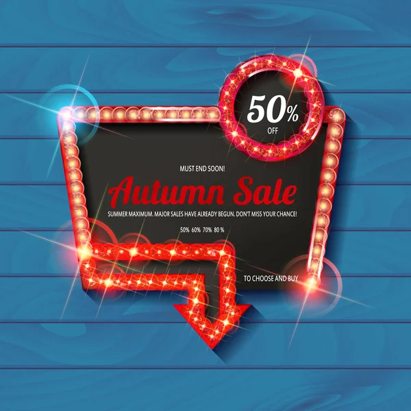 Sonbahar indirimler, afiş