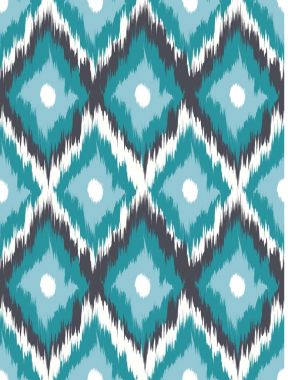 Dikişsiz desen Tribal Art Ikat