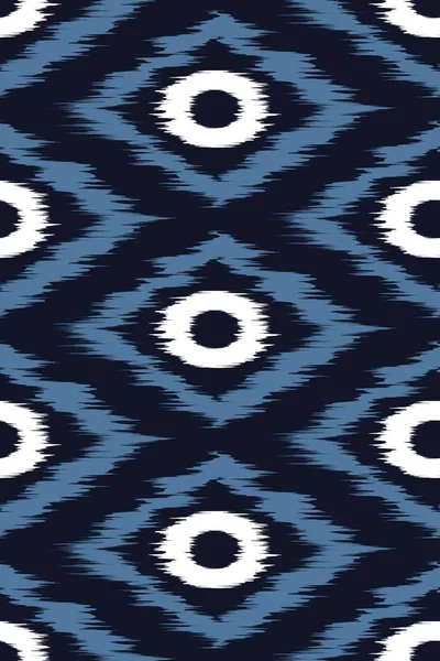 Seamless mönster Tribal Art Ikat — Stock vektor
