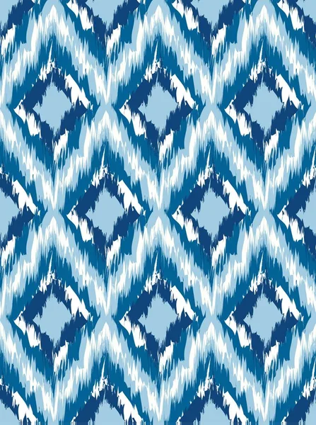 Dikişsiz desen Tribal Art Ikat — Stok Vektör