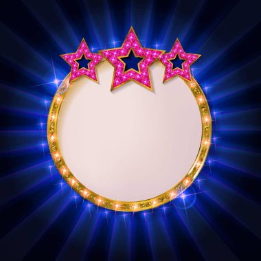 Cnema altın yuvarlak çerçeve