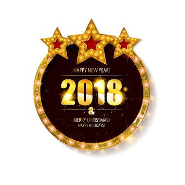 Ampuller ile yılbaşı banner.