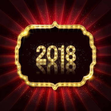Altın Noel ve yılbaşı banner