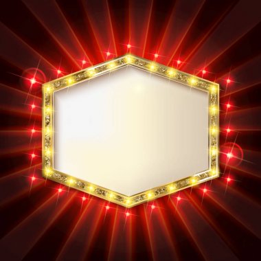 Retro Showtime 1950'lerde işareti tasarım.