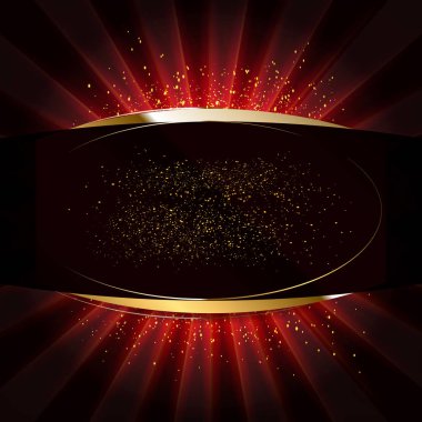düz bir yüzeye altın glitter