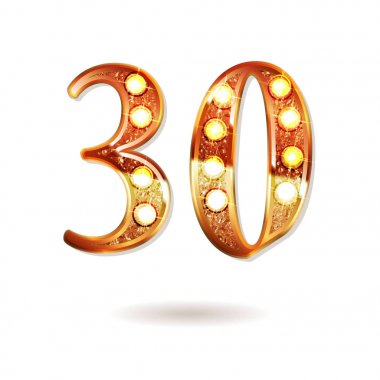 Otuz yıl yıldönümü kutlama logo.