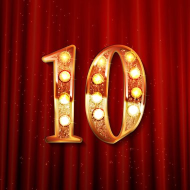 10 altın yıldönümü logosu