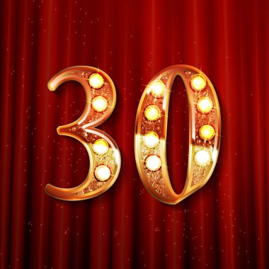 Otuz yıl yıldönümü kutlama logo.