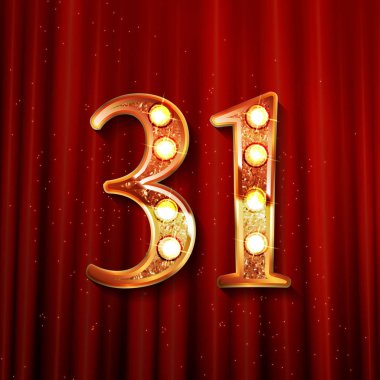 31 yıl yıldönümü kutlama tasarım