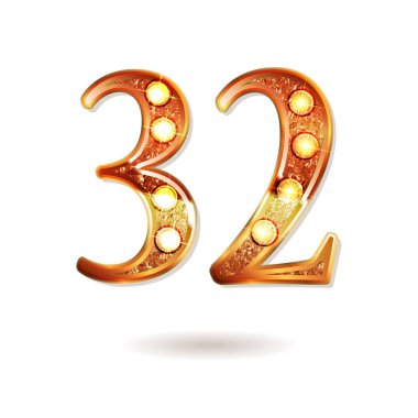 32 yıl yıldönümü kutlama logo