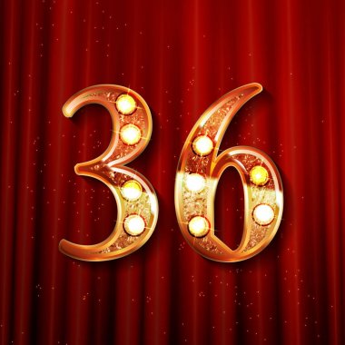 36 yıl yıldönümü kutlama tasarım