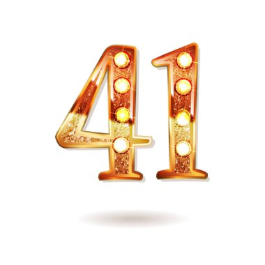 41 yıl yıldönümü kutlama logo