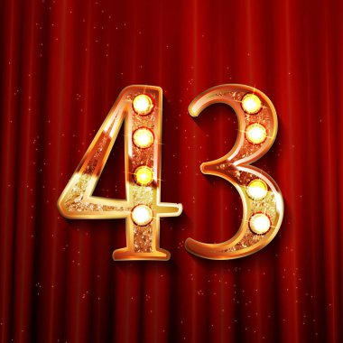 43 yıl yıldönümü kutlama tasarım