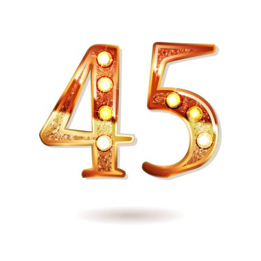 45 yıl yıldönümü kutlama logo