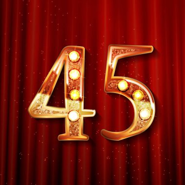 45 yıl yıldönümü kutlama logo