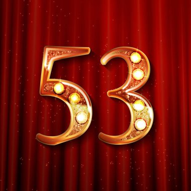 53 yıl yıldönümü kutlama tasarım