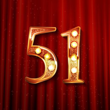 51years yıldönümü kutlama tasarım