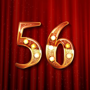 56 yıl yıldönümü kutlama tasarım