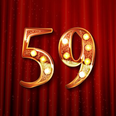 59 yaş yıldönümü kutlama tasarım