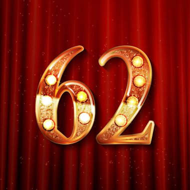 62 yıl yıldönümü kutlama tasarım