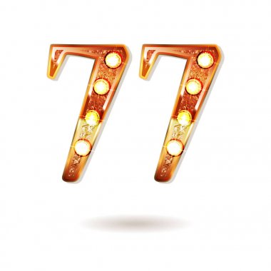 77 yıl yıldönümü kutlama tasarım