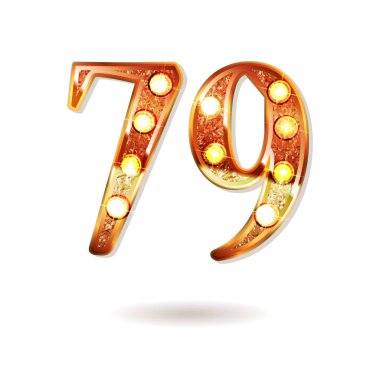 79 yıl yıldönümü kutlama tasarım