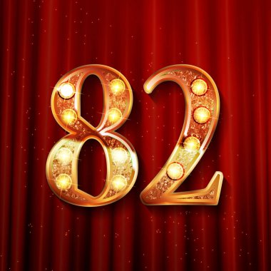 82 yıl yıldönümü kutlama tasarım