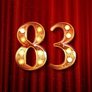 83 yıl yıldönümü kutlama tasarım