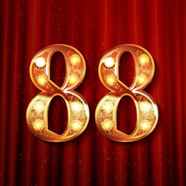 88 yıl yıldönümü kutlama tasarım