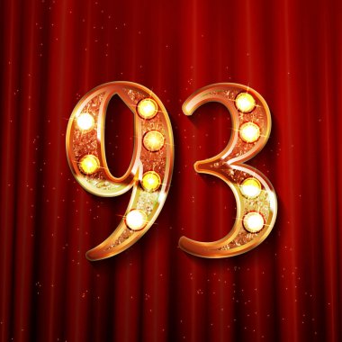 93 yıl yıldönümü kutlama tasarım