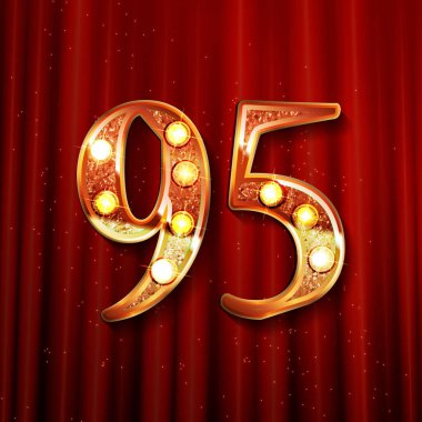 95 yıl yıldönümü kutlama tasarım