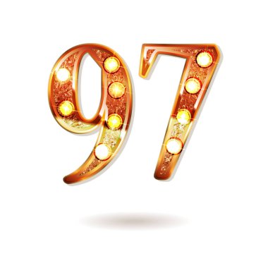 97 yıl yıldönümü kutlama tasarım