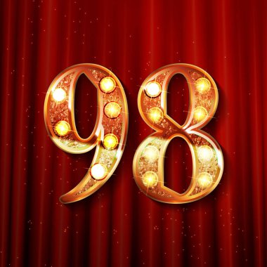 98 yıl yıldönümü kutlama tasarım