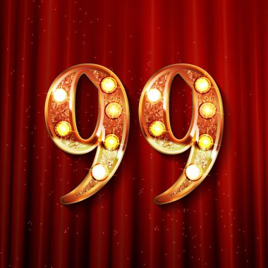 99 yıl yıldönümü kutlama tasarım