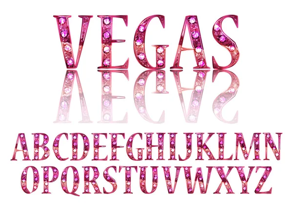 Gerçekçi vektör lambalar alfabesi