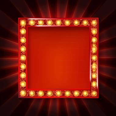 sinema altın kare çerçeve