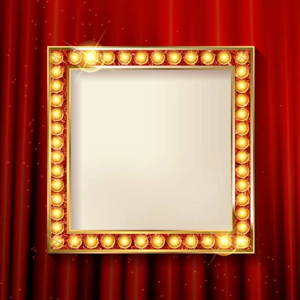 sinema altın kare çerçeve