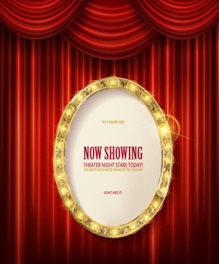 Oval altın çerçeve